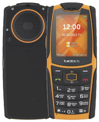 Изображение Мобильный телефон teXet TM-521R,оранжевый, черный