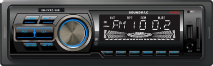 Изображение Автомагнитола SoundMAX SM-CCR3168B, (4x45 Вт, монохромный дисплей, черный)