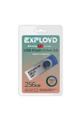 Изображение USB flash Exployd 590,(USB 3.0/256 Гб)-синий ()