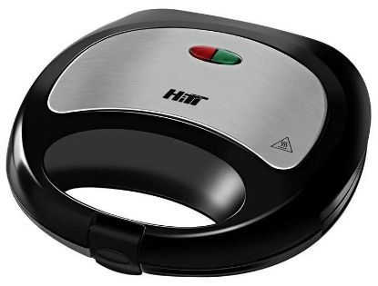 Изображение Сэндвичница HITT HT-5205 (790 Вт /4 порции/серебристый, черный)