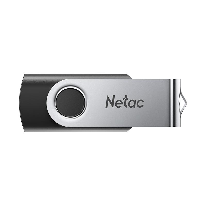 Изображение USB flash NETAC U505,(USB 2.0/64 Гб)-серебристый, черный (NT03U505N-064G-20BK)