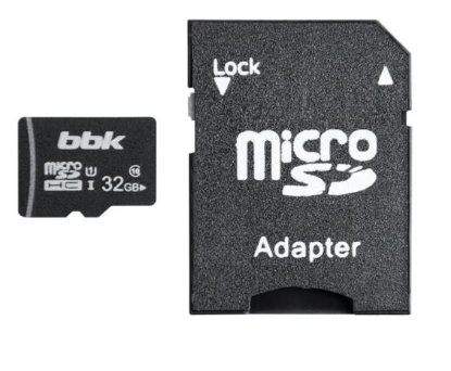 Изображение Карта памяти BBK MicroSDHC Class 10 32 Гб адаптер на SD 032GHCU1C10A