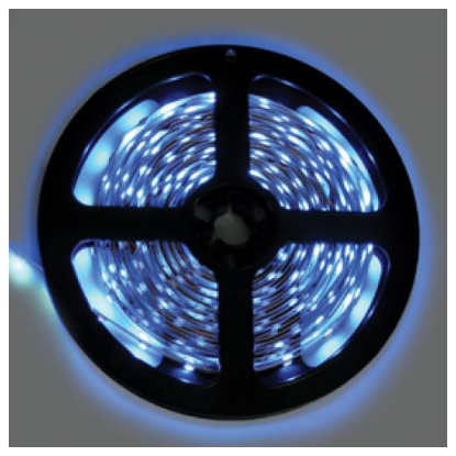 Изображение ECOLA S2LB05ESB 4,8W/m 12V IP20 8mm синяя светодиодная лента на катушке 5м.