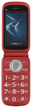 Изображение Мобильный телефон MAXVI E6,красный