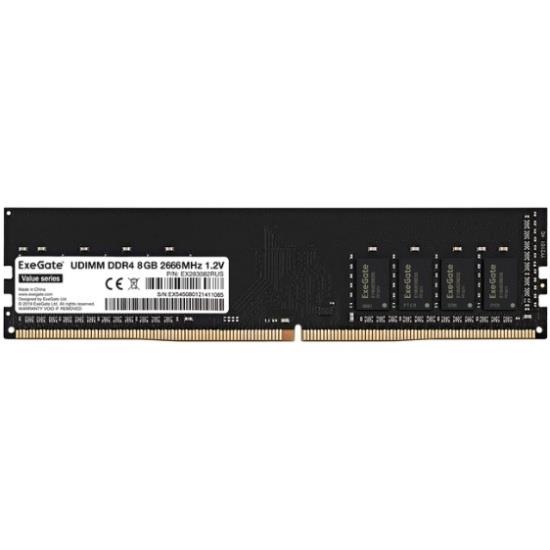 Изображение Оперативная память 8 GB DDR4 ExeGate Value (21300 МБ/с, 2666 МГц, CL19)