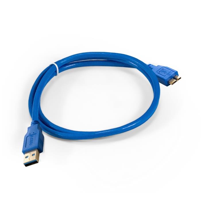 Изображение Кабель соединительный ExeGate EX-CC-USB3- AMmicroBM9P-1.0 USB 3.0 A mini USB 3.0 B синий 1 м