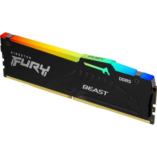 Изображение Оперативная память 16 GB DDR5 Kingston Fury Beast RGB (48000 Мб/с, 6000 МГц, CL40)