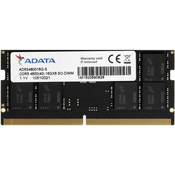 Изображение Оперативная память 16 GB DDR5 ADATA AD5S480016G-S (38400 Мб/с, 4800 МГц, CL40)