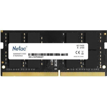 Изображение Оперативная память 16 GB DDR4 NETAC NTBSD4N26SP-16 (21300 МБ/с, 2666 МГц, CL19)