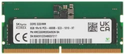 Изображение Оперативная память 8 GB DDR5 Hynix original (38400 Мб/с, 4800 МГц, CL40)