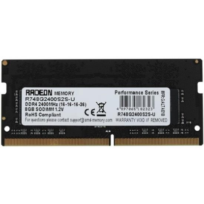 Изображение Оперативная память 8 GB DDR4 AMD Radeon R7 Performance Series (19200 МБ/с, 2400 МГц, CL16)