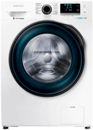 Изображение Стиральная машина Samsung WW70J6210DW/LD, белый (фронтальная, 7 кг, 1200 об/мин )