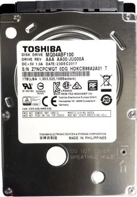 Изображение Жесткий диск 2.5" 1000 ГБ Toshiba MQ04, 5400 rpm, 128 МБ