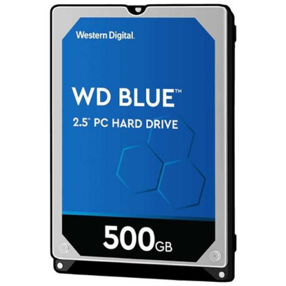 Изображение Жесткий диск 2.5" 500 ГБ Western Digital Blue Mobile, 5400 rpm, 128 МБ