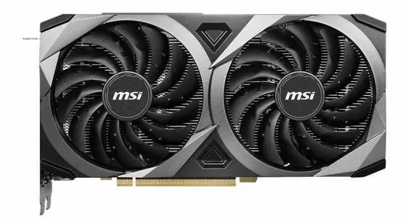 Изображение Видеокарта MSI NVIDIA GeForce RTX 3060Ti 8 Гб (NVIDIA GeForce RTX 3060 Ti, GDDR6)/(RTX 3060 TI VENTUS 2X 8G OCV1)