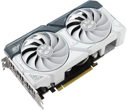 Изображение Видеокарта Asus GeForce RTX 4060 Ti Dual White OC 8 Гб (NVIDIA GeForce RTX 4060TI, GDDR6)/(DUAL-RTX4060TI-O8G-WHITE)