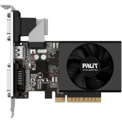 Изображение Видеокарта Palit GeForce GT 710 LP 2 Гб (NVIDIA GeForce GT 710, GDDR3)/(NEAT7100HD46-2080F)