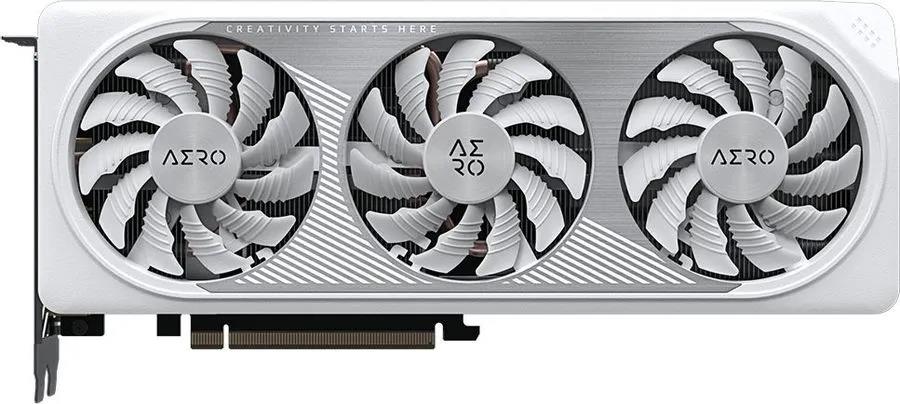 Изображение Видеокарта GIGABYTE GeForce RTX 4060 Ti Aero OC 8 Гб (NVIDIA GeForce RTX 4060TI, GDDR6)/(GV-N406TAERO OC-8GD)