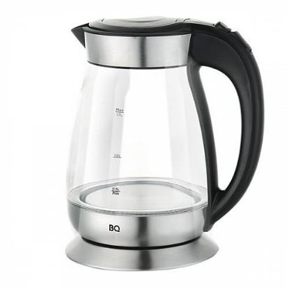 Изображение Электрический чайник BQ KT1702G (2200 Вт/2 л /стекло/сталь, черный)