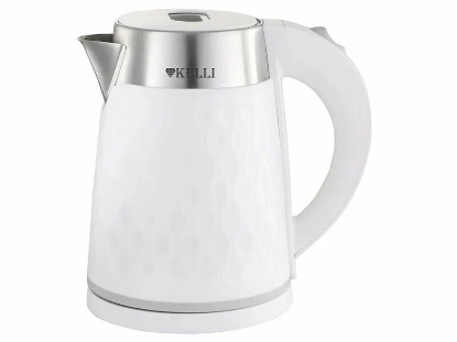 Изображение Электрический чайник Kelli KL-1804 (2200 Вт/1,7 л /металл, пластик/белый)