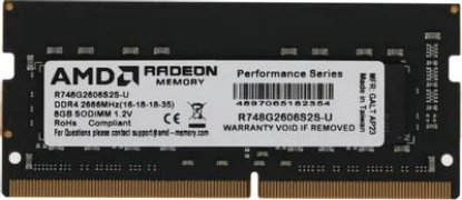 Изображение Оперативная память 8 GB DDR4 AMD Radeon R7 Performance Series (21300 МБ/с, 2666 МГц, CL16)