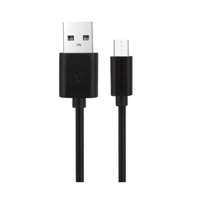 Изображение Кабель соединительный More Choice K13m USB 2.0 A Micro USB 2.0 B черный 1 м