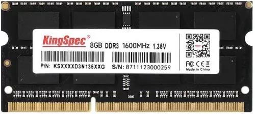 Изображение Оперативная память 8 GB DDR3 KingSpec KS1600D3N13508G (12800 МБ/с, 1600 МГц, CL11)