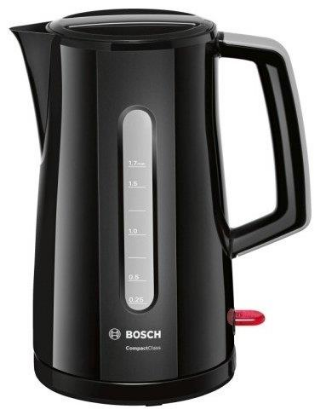 Изображение Электрический чайник Bosch TWK 3A013 [ПИ] (2400 Вт/1,7 л /пластик/черный)