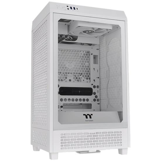 Изображение Корпус Thermaltake The Tower 200 (Mini-ITX, белый, без БП)/(CA-1X9-00S6WN-00)