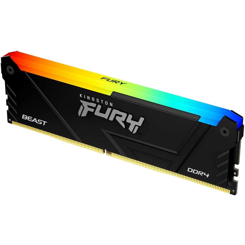 Изображение Оперативная память 16 GB DDR4 Kingston Fury Beast RGB (21300 МБ/с, 2666 МГц, CL16)