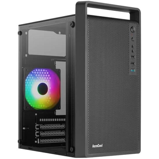 Изображение Корпус AeroCool CS-109-G-BK-v1 (mATX, Mini-ITX, черный, без БП)/(4711099472376)