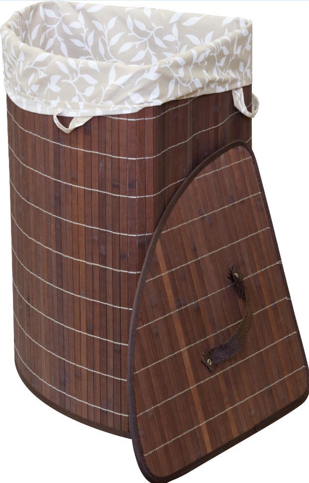 Изображение РЫЖИЙ КОТ Корзина для белья BLB-07-D, бамбук (312122)