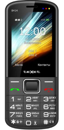 Изображение Мобильный телефон teXet TM-B414,черный