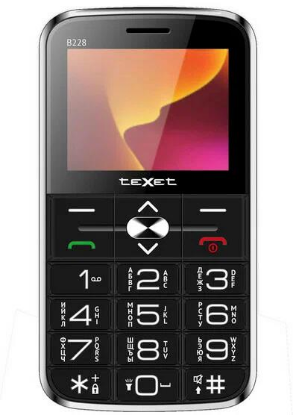Изображение Мобильный телефон teXet TM-B228,черный