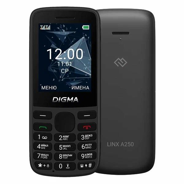 Изображение Мобильный телефон Digma Linx A250,черный