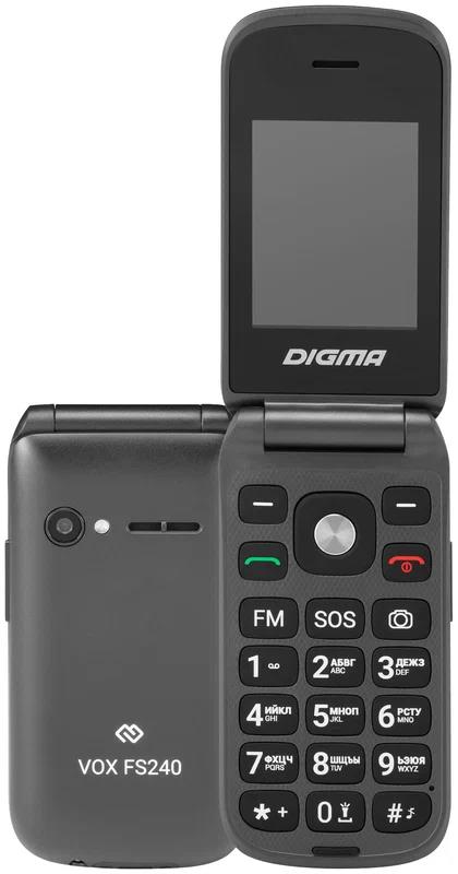 Изображение Мобильный телефон Digma Vox FS240,серый