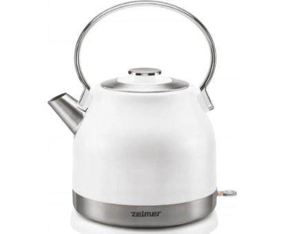Изображение Электрический чайник Zelmer ZCK7940 (2200 Вт/1,5 л /пластик, нержавеющая сталь/белый)