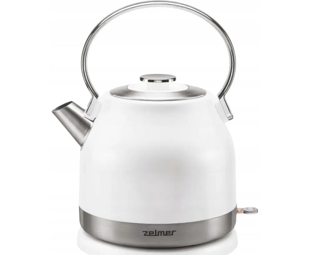 Изображение Электрический чайник Zelmer ZCK7940 (2200 Вт/1,5 л /пластик, нержавеющая сталь/белый)