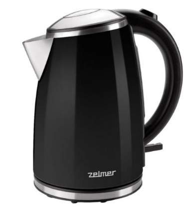 Изображение Электрический чайник Zelmer ZCK1274B (2200 Вт/1,7 л //черный, серебристый)