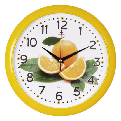 Изображение Настенные часы Рубин 6026-228 желтый
