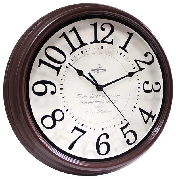 Изображение Настенные часы Troyka 88884872 коричневый