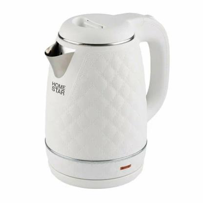 Изображение Электрический чайник HOMESTAR HS-1007 (1500 Вт/1,7 л /металл, пластик/белый)