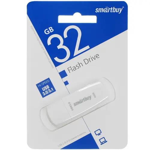 Изображение USB flash SmartBuy Scout,(USB 3.0/32 Гб)-белый (SB032GB3SCW)