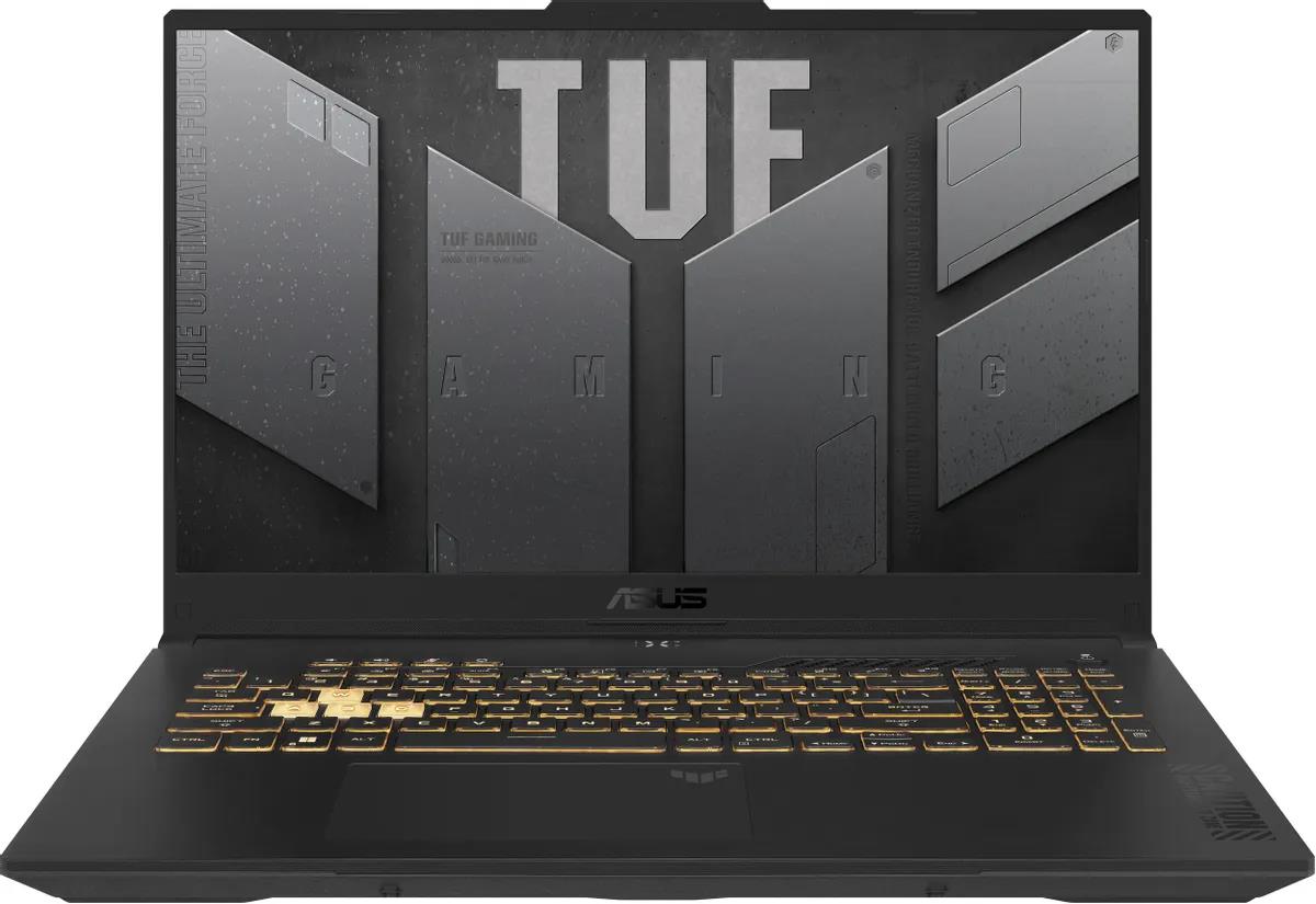 Изображение Ноутбук Asus TUF Gaming F17 FX707ZV4-HX076 (Intel 12700H 2300 МГц/ SSD 512 ГБ  /RAM 16 ГБ/ 17.3" 1920x1080/VGA дискретная/ Без ОС) (90NR0FB5-M004H0)
