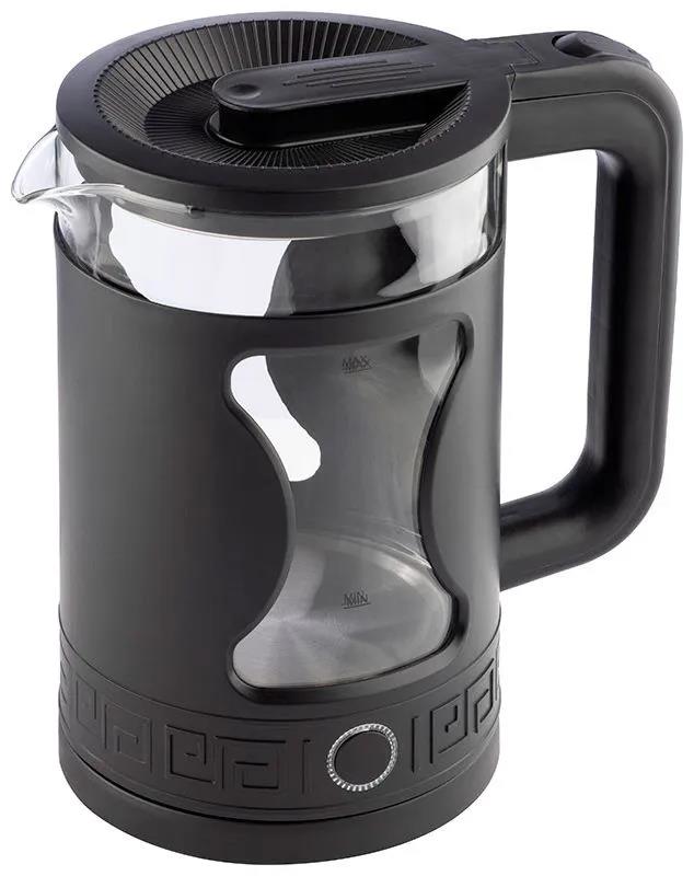 Изображение Электрический чайник Energy E-257 (1500 Вт/1,5 л /стекло, пластик/стекло, черный)
