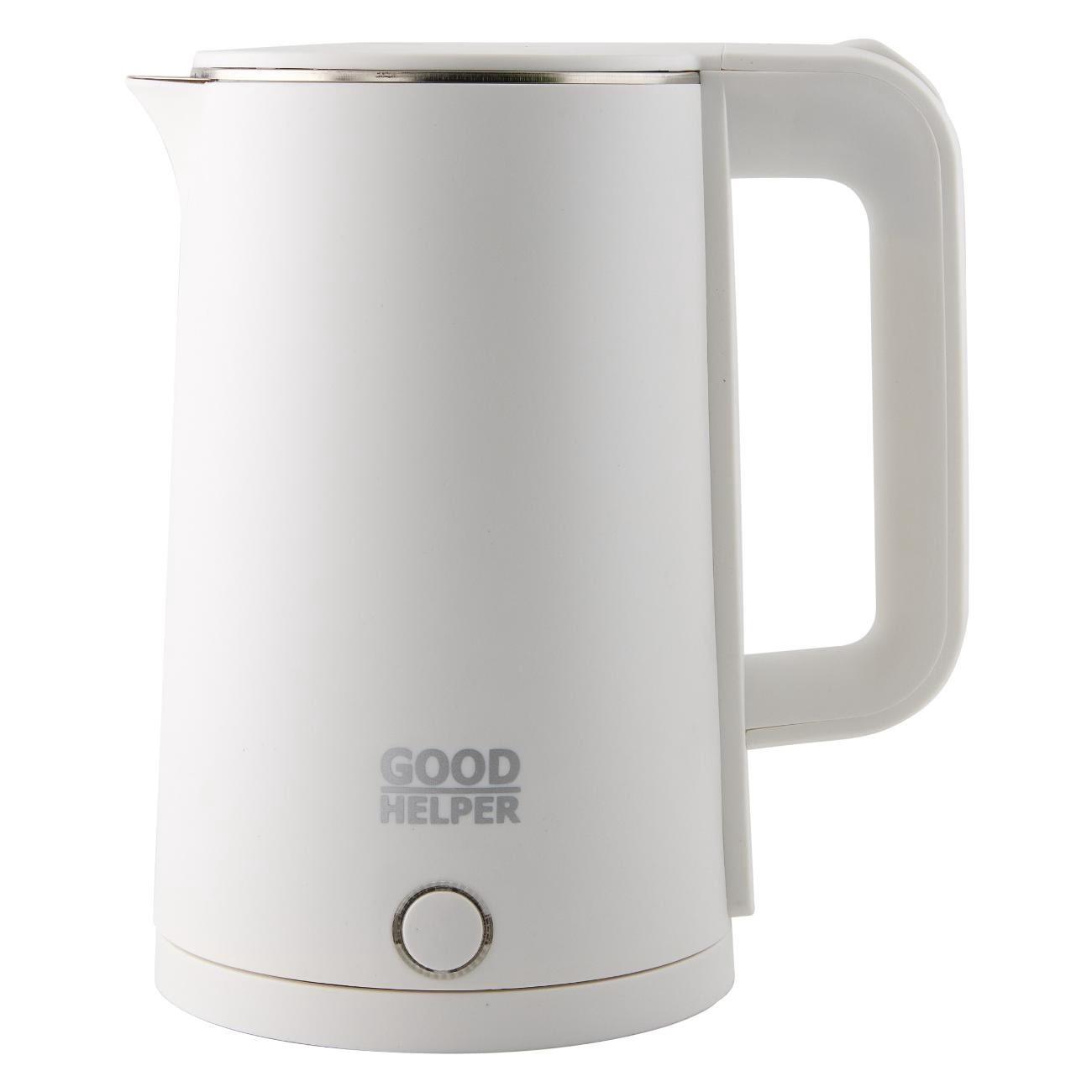 Изображение Электрический чайник Goodhelper KPS-177C(Б) (1500 Вт/1,7 л /пластик, нержавеющая сталь/белый)