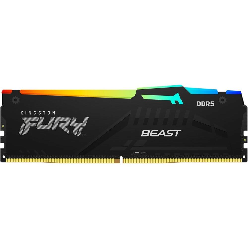 Изображение Оперативная память 16 GB DDR5 Kingston Fury Beast RGB (44800 Мб/с, 5600 МГц, CL40)