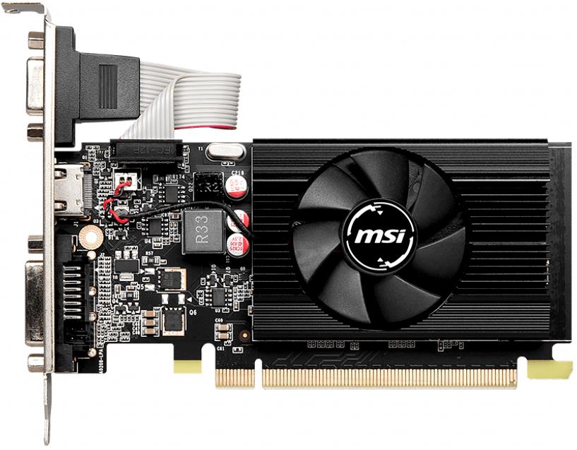 Изображение Видеокарта MSI NVIDIA GeForce GT 730 2 Гб (NVIDIA GeForce GT 730, DDR3)/(N730K-2GD3/LP)