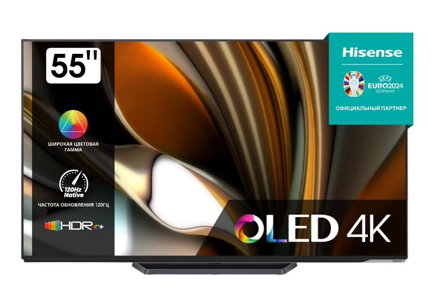 Изображение Телевизор Hisense 55A85H 55" HDR, 4K Ultra HD Smart TV черный