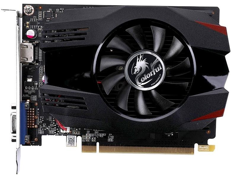 Изображение Видеокарта Colorful Nvidia GeForce GT 1030 4 Гб (NVIDIA GeForce GT 1030, GDDR4)/(GT1030 4G-V)